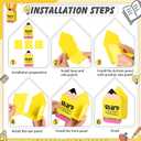 DoubleFill 2 Pcs Pencil Shaped Holder Sharp Dull Holder Wooden Dispenser Pencil Storage for Back to School Teachers Classroom Organization(Simple, Yellow)