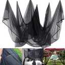 Mosquito Net 39 x 10Ft, Black Mosquito Netting for Patio Garden Protection, Fly Bird Barrier Hunting Blind Plant Protecting Netting, 3x12m