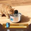 Cat Water Fountain Battery Operated: Wireless Cat Fountain with 6 filters and 3 sponges - 88oz/2.6L Cordless Pet Dispenser for Cats Indoor with Motion Sensor - Automatic Quiet Waterer for Small Animal