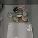 Blulu 8 Pieces Compact Mirror Bulk for Purse Flower Small Floral Retro Folding Portable Pocket Mirror for Women Girls Travel Gift(Gold Edge)