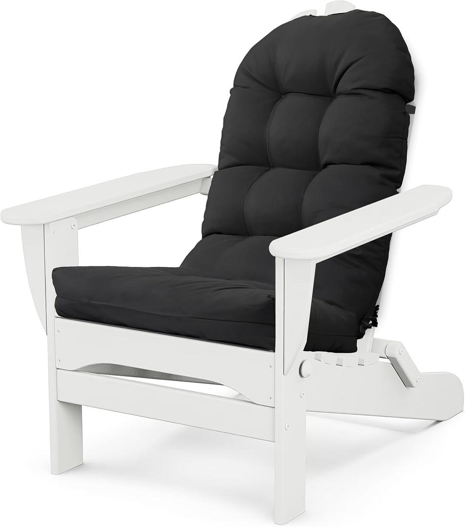 Adirondack Chair Cushion, Thick Indoor/Outdoor Rocking Chair Cushion with High Elasticity PP Cotton, Fade-Resistant, 44'x19'x4