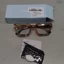 livho Oversized 99% Blue Light Glasses for Woman - Rectangle Fashion Glasses for Computer, Chic Preppy Frame - Anti Eyestrain (Amber Marble)