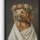 4 x Golden Retriever Funny Bathroom Posters Black Humor Smell Pinch Nose Dog Poster Print Wall Art Animal Disgusting Smell Toilet Painting For Bathroom, Restroom, Room Decor Painting Gallery 16 (Golden Retriever, 8 x 10 inches, Unframed)