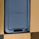 IRIS USA 20 Gallon Eco-Friendly Heavy Duty Storage Totes with Easy-Grip Handles, 4 Pack - Large Bins with Lids Garage Organizing Tubs, Durable Stackable Utility Containers, Made in USA - Navy