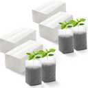 Plant Grow Bags 5.5"x6.3"200pcs Biodegradable Planting Bags Seed Starter Pots Non-Woven Seedling Nursery Pots Home Garden Supply for Vegetable Flower Fruit Tree