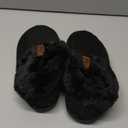 COFACE Women's Memory Foam House Slippers Arch Support Moccasin Winter Shoes Ladies Warm Fuzzy Faux Fur Collar With Indoor Outdoor Rubber Sole (7, Black)