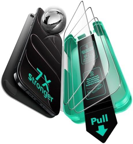ESR 3 Pack 9H+ Glass for iPhone Air Screen Protector，[Military-Grade Shatterproof], with AR Anti-Reflective Technology, Armorite Ultra-Tough Tempered Glass for iPhone 17 Air with Ultra Fit Tray