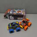 Team Power Monster Truck Toys Drone Warrior, Disc-Launching 2-Pack 5.2" Battle Trucks with Pull-Back Motors, Age 3, 4-7 and Above for Boys & Girls