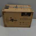 Ceiling Fan 36'' for Small Room: Matte Black Modern Fans with Light Remote Control - Reversible Quiet DC Motor Dimmable with 6 Speeds for Bedroom Office