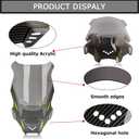 PSLER Windshield for ADV150 2019-2023 and for ADV 160 2023-2026 Windscreen Deflector for ADV Motorcycle Accessories (Smoke)