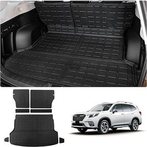 Cargo Mat Compatible with 2019-2024 Subaru Forester Trunk Mat Cargo Liner Trunk Liner TPE All Weather Back Seat Cover Protector 2023 Forester Accessories (Trunk Mat+Backrest Mats)