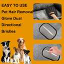 1 PCS Pet Hair Removal Gloves, Reusable with Ergonomic Grip - for Cats & Dogs, Safe for Furniture, Car, Clothes & Carpets