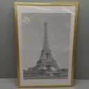upsimples 16x24 Picture Frame, Display Pictures 14x20 with Mat or 16 x 24 Without, Wall Hanging Poster Frames, Gold, 1 Pack