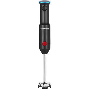 Chefman Cordless Portable Immersion Blender with One-Touch Speed Control - Quick Mix for Shakes, Smoothies, Soups, Dips, Sauces - Black - Stainless Steel Blades - BPA-Free - Dishwasher Safe