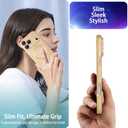 ankofave Magnetic Case for iPhone 17 Pro Max Case for Women, [Compatible with MagSafe] Matte Soft Metallic Design with Lens Protectors and 2 Screen Protectors for iPhone 17 Pro Max 6.9"-Champagne Gold