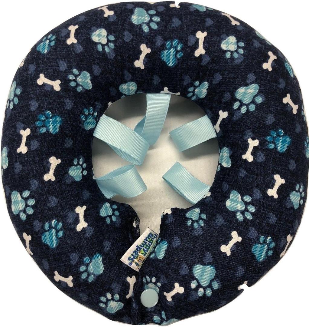 Limited Edition Puppy Bumpers Blue Paw Prints (Up to 10")
