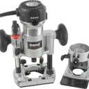 Trend T1 Dual-Base Trim & Plunge Router, 1/4 Inch Collet, 5.5A, 120V, Compact Precision Cutting Woodworking Power Tool, U*T1EPS
