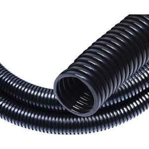 30 FT 1/4 Wire Loom Split Tubing,Dog Cat Cord Protector,Split Wire Loom Tubing Wire Conduit Black (30FT 1/4")