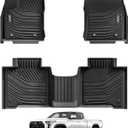 3W Floor Mats Fit 2022-2026 Toyota Tundra (Only for CrewMax Cab), TPE All Weather Custom Fit Floor Liner for Tundra SR/SR5/TRD PRO/Limited/Platinum/Castone Accessories Car Mats Easy Clean