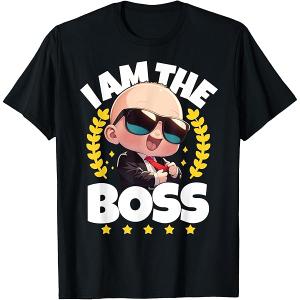 Baby Boss I Am The Boss Like A Boss Kids T-Shirt, M