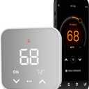 Smart Thermostat for House, WiFi Programmable Thermostat Compatible with Alexa and Google Assistant, Remote Control Tuya/Smart Life, C-Wire Required, Energy Saving