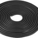 uxcell Foam Rubber Weather Seal Strip, 3mm(1/8") Diameter 6 Meters (19.69Ft) Long Round EPDM Rubber for DIY Gasket, Warehouse, Pads, Foam Tubing, Crafts