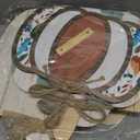 5 Pcs Fall Brown Pumpkin Decor for Home Thanksgiving Wooden Table Centerpiece Decorations Fall Wooden Pumpkin Signs for Autumn Farmhouse Home Living Room Kitchen Mantle Tabletop Supplies