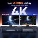 TobenONE 18-in-2 Docking Station Dual Monitor for MacBook Pro/Air M5/M4/M3/M2/M1 Pro/Max, Plug and Play, Mac Docking Station with 4K60Hz HDMI&USB-C, 150W Adapter, 10Gbps/PD 30W, 7 USB, 2.5G Ethernet