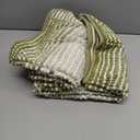 Bathroom Rugs and Mats Sets, 2 Piece Thick Absorbent Chenille Bath Mat Rug Set Non Slip, Soft Shaggy Bath Room Floor Mats for Bathroom, Machine Washable (Linden Green, 20" x 32" Plus 16" x 24")