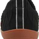 EZEREELL Minimalist Barefoot Shoes Women, Zero Drop Wide Width Walking Shoes (Black)