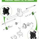 10L0L Golf Cart Rear Axle Hub Assembly for EZGO RXV 2008-Up Gas and Electric,Replace OEM# 604112, 615604,2 pcs