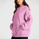 Trendy Queen Womens Oversized Hoodies Fleece Sweatshirts Fall Fashion Pullover Sweaters Winter Clothes (Pink, XL)