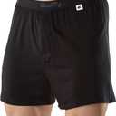 Men's Merino Boxers By Woolly | RWS Certified | Soft, Stink Free, Seattle Designed (Black, XL)