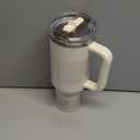 STANLEY Quencher ProTour Flip Straw Tumbler with Leakproof Lid 40 oz | Built-In Straw and Handle | Cup Holder Compatible for Travel | Insulated Stainless Steel Cup | BPA-Free | Cream Fade