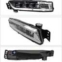 LED Fog Lights Replacement for Accord 2018 2019 2020 4-Door Sedan Driving Fog Lamps with DRL Front Bumper Fog Lights