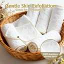 3 x 6 Pack Bamboo Baby Washcloths, 10" X 10", Two Layer Super Absorbent, Soft & Lint Free Bath Face Towel for Babies, Kids, Infant and Newborn, Gentle on Sensitive Skin, White