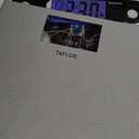 Taylor Digital Scales for Body Weight, Highly Accurate 400 LB Capacity, Unique Blue LCD, Auto on and Off Scale, 11.8 x 11.8Inches, Stainless Steel