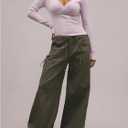 SHENHE Women's V Neck Wrap Top Sexy Low Cut Long Sleeve Knit Shirt Fall Going Out Tops (M)