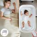 VaVaSoo Electric Bassinet for Baby 3 Rocking Speeds, Auto Bedside Sleeper with 8 Soothing Music, Rocking Bassinet for Infant, Grey