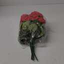 Artificial Geraniums Fake Flowers for Outdoors Decoration, 6 Bundles Silk Geraniums Red Flower UV Resistant Look Real Faux Plants for Front Door Garden Porch Planter Patio Balcony Yard Indoor Home