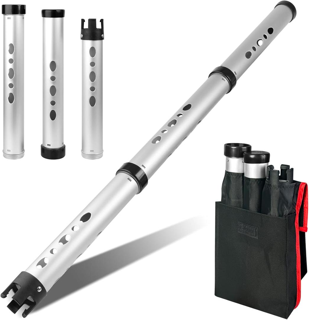 Golf Ball Retriever, Aluminum Alloy Picker Upper Tube, Golf Balls Shagger Grabber, Ball Collector, Pickup Tool Device for Men Women (Model 2)