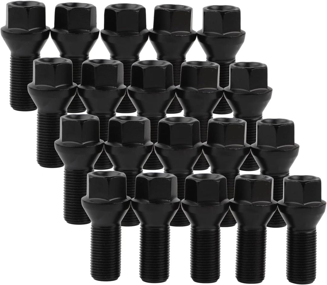 14mm x 1.25 Wheel Lug Bolts OE Factory Lug Studs 36136781151 Compatible with F30 F35 F10 F25 X3 E70 X5, Pack of 20