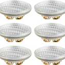 PAR36 LED Landscape Bulb 12V 12W 1280LM 100W Halogen Landscape Bulbs 6000K AC/DC 12-36V, Water Resistant, PAR36 LED 12V Flood Light Tractor Light, 6 Pack