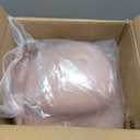 Silicone Pregnant Belly 6,9 Month Artificial Fake Pregnancy with Realistic Texture for Movie Props, Performance, Training and Faking Pregnancy (Nude, 9 months)