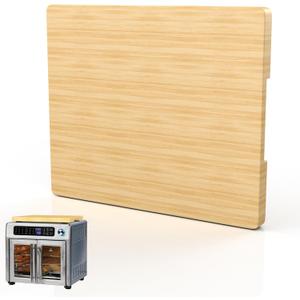 Bamboo Cutting Board Compatible with Emeril Lagasse Air Fryer, Accessories for Cuisinart Air Fryer Toaster Oven TOA-70, Protects Cabinet, More Storage Space (15"L x 12.6"W)
