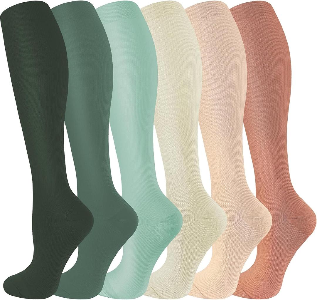 bropite Compression Socks for Women & Men Circulation-Support Knee High Socks 20-30 mmhg-Best for Running,Medical,Nurse,Travel, L/XL