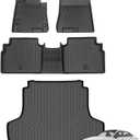 Jenofa-Floor Mats for Kia K5 2021-2026 & Hyundai Sonata 2020-2026 Gas Car Mats Cargo Mat Fit K5 Sonata (Only FWD) All Weather Non-Slip Waterproof Floor Liner Accessories Full Set 2024