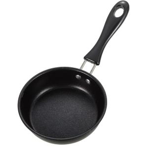 Tessco for you One Egg Frying Pan, Mini Induction Frying Eggs Skillet, 4.7 Inch Round Mini Non Stick Fry Single Pan with Heat Resistant Handle Portable for Stove Gas Induction Hob