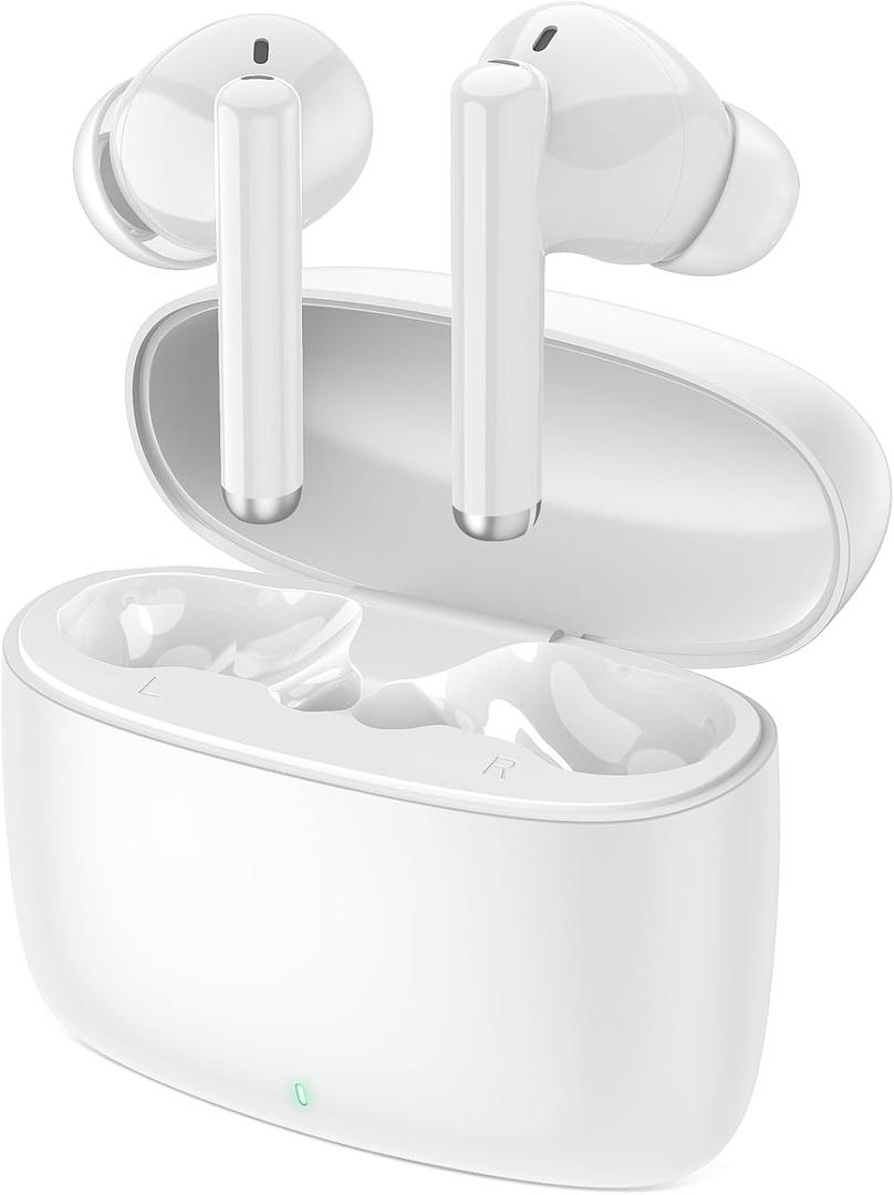 Wireless Earbuds for iPhone 17 16 16e 15 Pro Max, Bluetooth 5.3 Ear Buds True Wireless Headphones Noise Canceling In Ear Earphones, Sweat Resistant,HD Mic,Deep Bass for Samsung S26 S25 S24 S23/Pixel 9