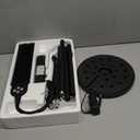 LED Floor Lamp for Living Room, Bright Reading Lamps for Office, Adjustable Colors Temperatures&Brightness, Dual Head Goose-Neck Standing Lamp, Remote and Button Control, Eye Caring Tall Lamp, Black